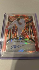 2023 LEAF METAL HIDDEN GEMS RED SHIMMER NOBLE MEYER AUTO CARD #D 2/4