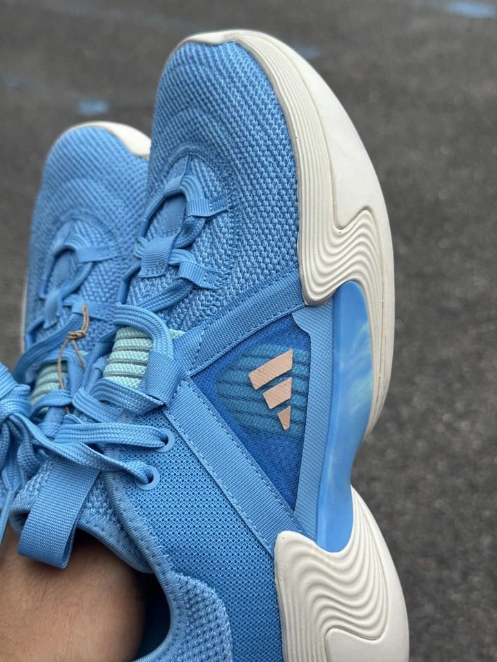 Adidas Women's Basketball Shoes Exhibit Select Mid Semi Blue Burst size 7.5 - Image 2 of 4