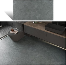 Waterproof Grey Peel and Stick Floor Tiles 12"x24" - 24 Pack for Any Room