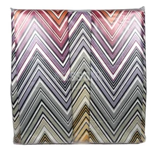 MISSONI MILANO Trevor Duvet Set Chevron Multicolor 3PC Italy