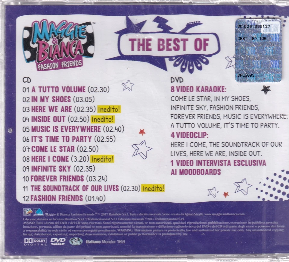 MAGGIE & BIANCA FASHION FRIENDS THE BEST OF CD 12 Tracce Nuovo Sigillato E00787 - Bild 2 von 2