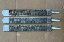 Lot of 3 SAVE EDGE "Photo Finish" Farrier Used Rasps 14" Knifemaking Forge Steel