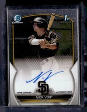 2023 Bowman #CPA-NV Nick Vogt Chrome Prospects Autographs