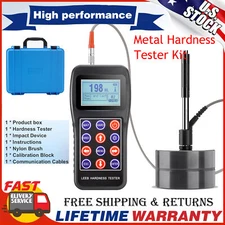 Metal Hardness Tester Kit with a D sensor Leeb Hardness Tester with Test Block