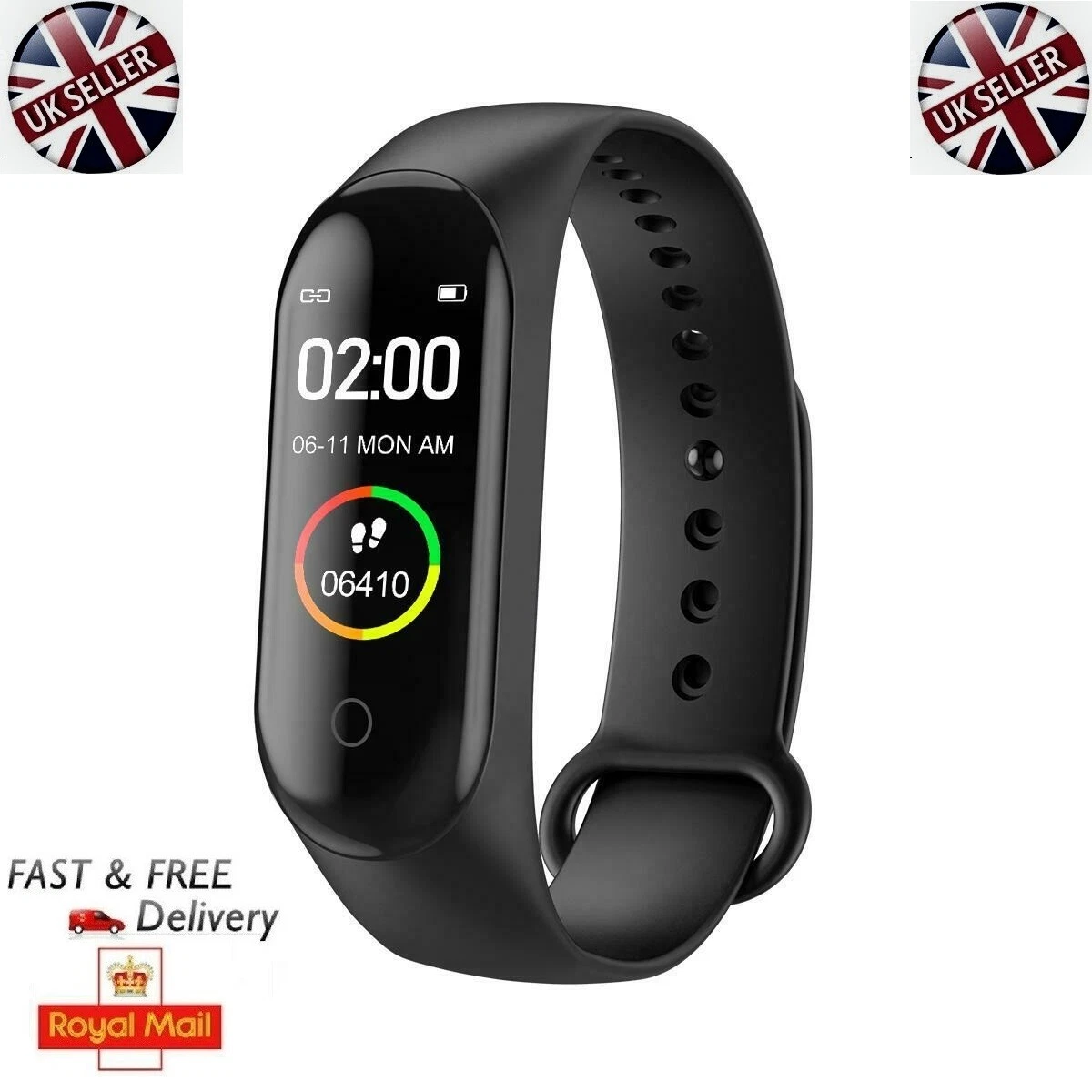 M4 Pro Smart Band Termómetro Nuevo M4 Banda Fitness Tracker Frecuencia  Cardíaca Presión Arterial Fitness Pulsera Reloj Inteligente para Android iOS