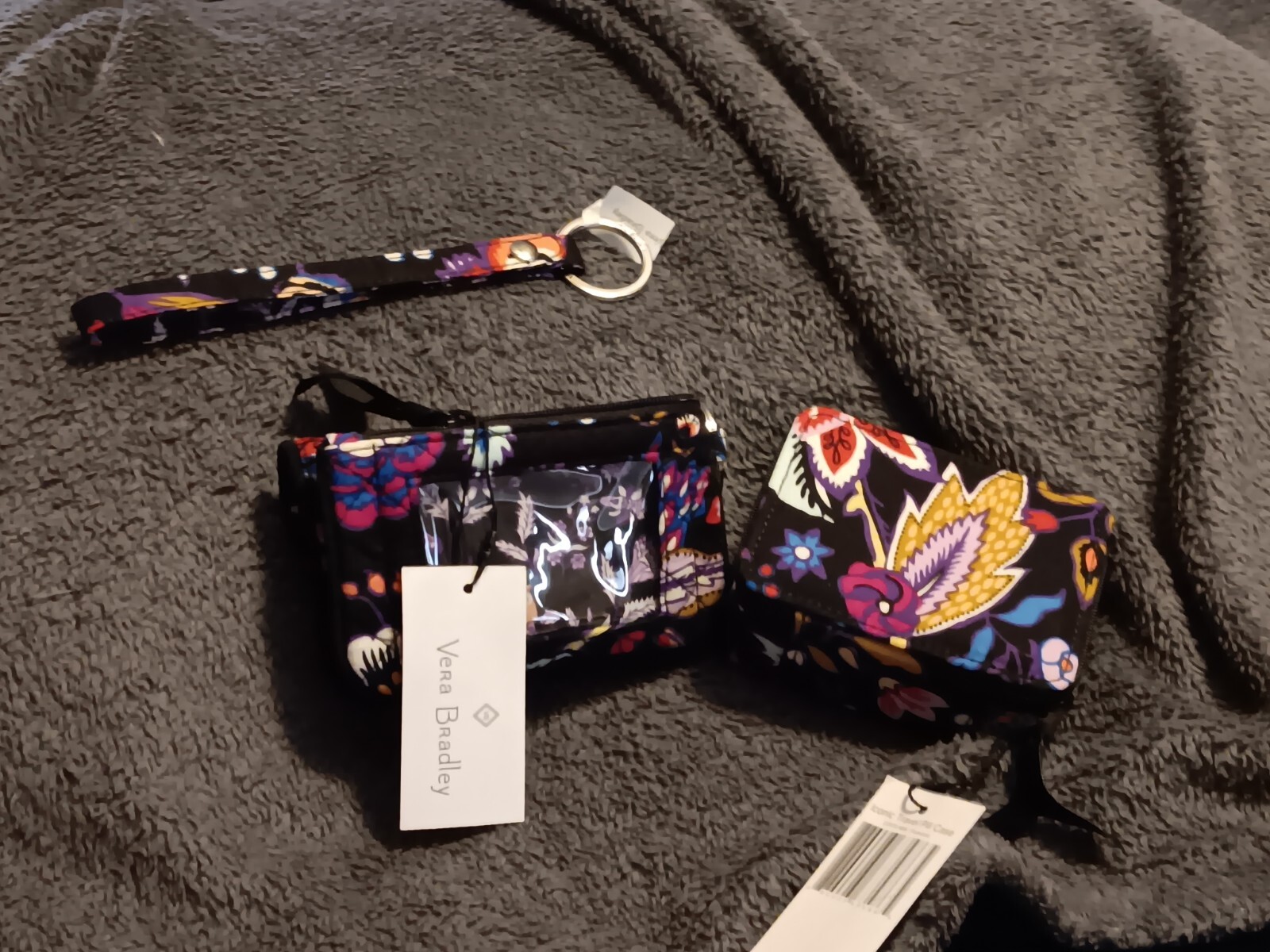 Vera Bradley Iconic 3 matching item wallet set new in FOXwOOD pattern eBay