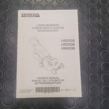 Manuale manual libretto manutenzione rasaerba lawn mower HONDA HRD HRH 535 536