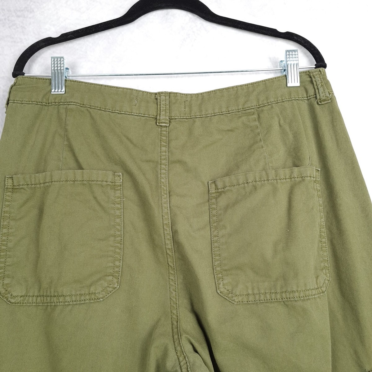 ZARA Cargo Jogger Pants Womens 8 Army Green Relaxed Pockets ZARA Cargo Jogger Pants Womens 8 Army Green Relaxed Pockets