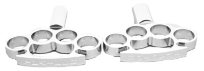 Air Brake Knob Set Tractor Trailer With Finger Pull Chrome Aluminum UP#23526-527