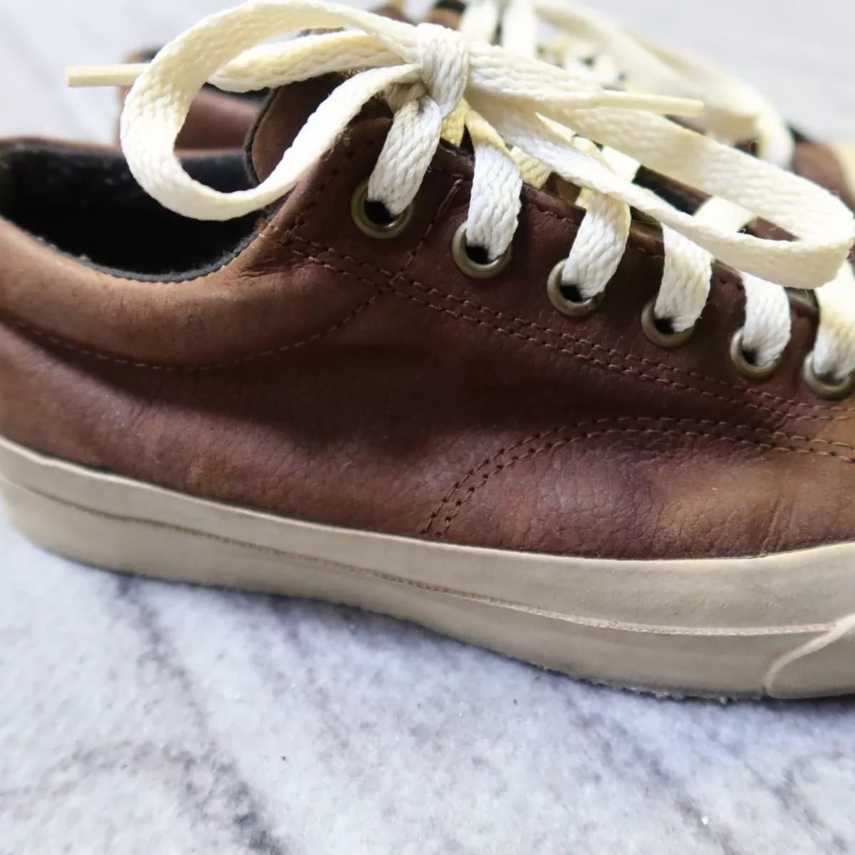 Vintage Converse Jack Purcell Leather Shoes Made in USA Brown | eBay