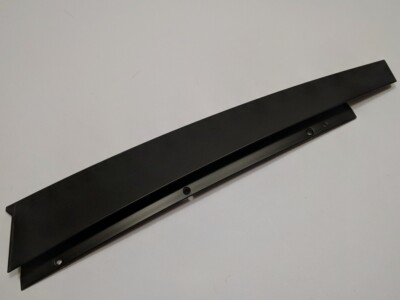 Genuine BMW E39 Door ext trim. Vertical black metal strip. Passenger. Front