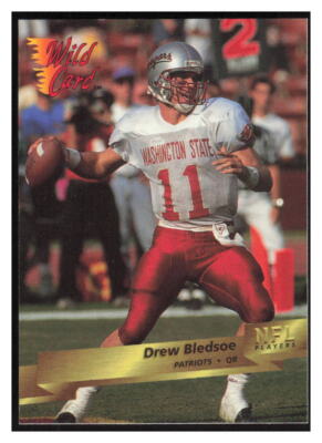 1993 Wild Card #141 Drew Bledsoe RC - New England Patriots