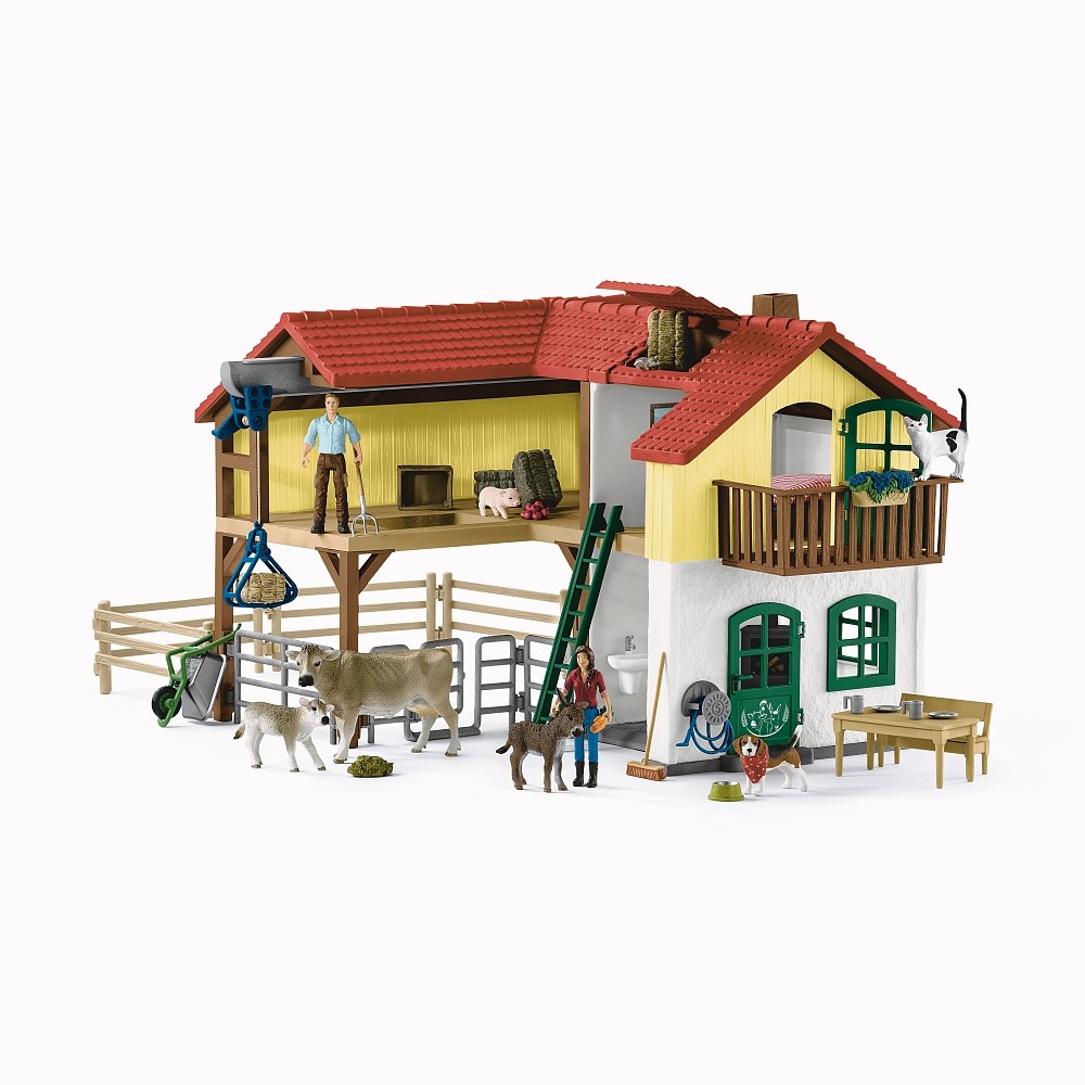Schleich - 42407 - Bauernhaus mit Stall und Tieren - NEU OVP Schleich - 42407 - Bauernhaus mit Stall und Tieren - NEU OVP