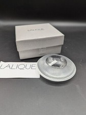 Taza/tazón huevo atolón Coupelle/Coquetier cristal lalique firmado con caja