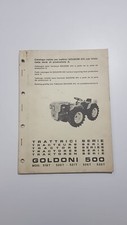 CATALOGO ORIGINALE PARTI DI RICAMBIO TRATTRICI GOLDONI 500