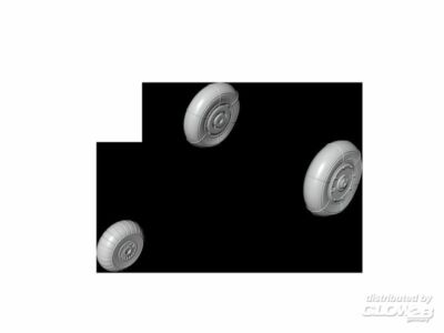 cmk Heinkel He 162A Wheels / Räder für for Special Hobby 1:72 Modell-Bausatz kit