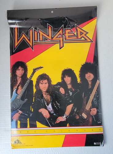 Calendrier vintage Winger 1990 groupe rock and roll spécialités sterling jamais utilisé. - Photo 2/14