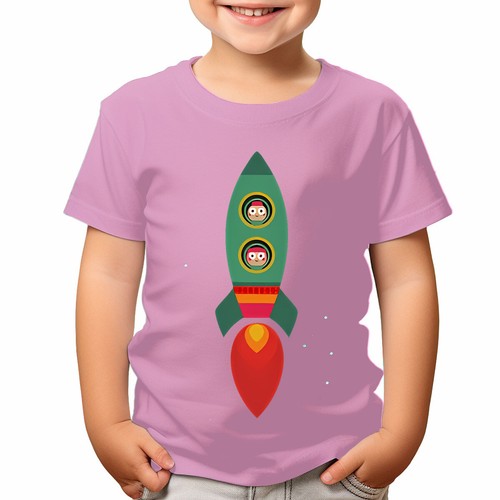 Kids Space Adventure T-Shirt Rocket Ship Astronaut Design Fun Boys Girls #T490 - Picture 15 of 17