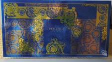 Versace EMPTY Gift Box Blue and Gold Colors 