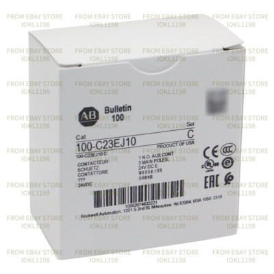Allen Bradley 100-C23EJ10 100-C IEC Contactor 24VDC Electronic Coil New Brand AB