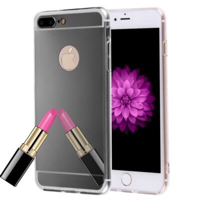 Apple iPhone 7 Plus Handy Hülle Spiegel Mirror Soft Case Schutz Cover Schwarz