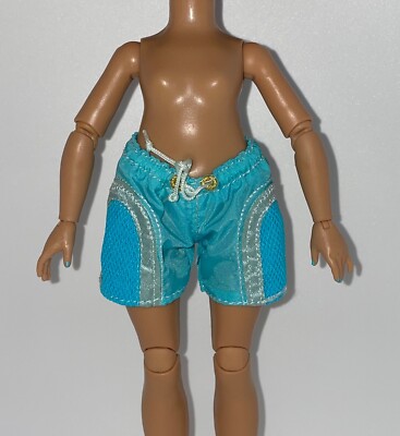 Rainbow High Pacific Coast Hali Capri Doll Outfit Blue Beach Shorts Swim Trunks