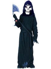 Deluxe Child Boy's Scary Skeleton Costume Small 4-6