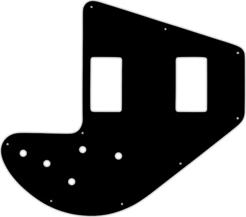 WD Custom Pickguard For Gibson 1975-1983 Ripper Bass #01T Black Thin