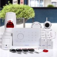 Homsecur Wireless&wired Gsm Rfid Home House Alarm System With Smoke Sensor Homsecur Wireless&wired Gsm Rfid Home House Alarm System With Smoke Sensor