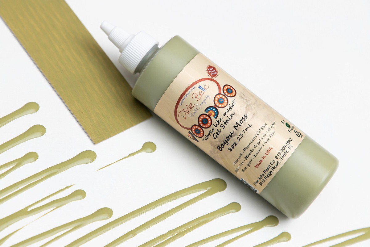 voodoo gel stain tobacco road White Pine Artisan Market paint brush or applicator pad VooDoo Gel Stain - Dixie