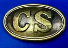Civil War Cs Confederate Enlisted - Arrow Back Plate Reproduction Belt Buckle