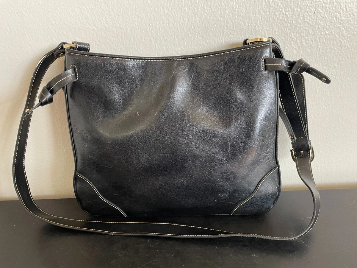 Liz claiborne shop black leather purse