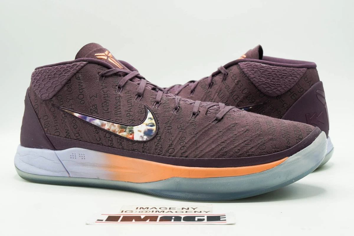 NIKE KOBE MID A.D PE USED SIZE 14 DEVIN BOOKER PRO PURPLE MULTI COLOR  AQ2721 500