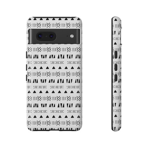 Black and White Southwestern Aztec Pattern Google Pixel Tough Cases - 第 42/131 張圖片