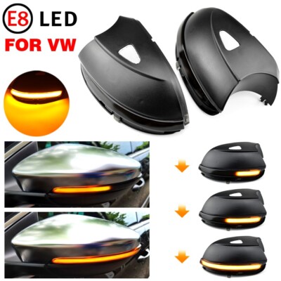 Sequential LED Side Mirror Turn Signal Light For VW Passat CC B7 Beetle Scirocco