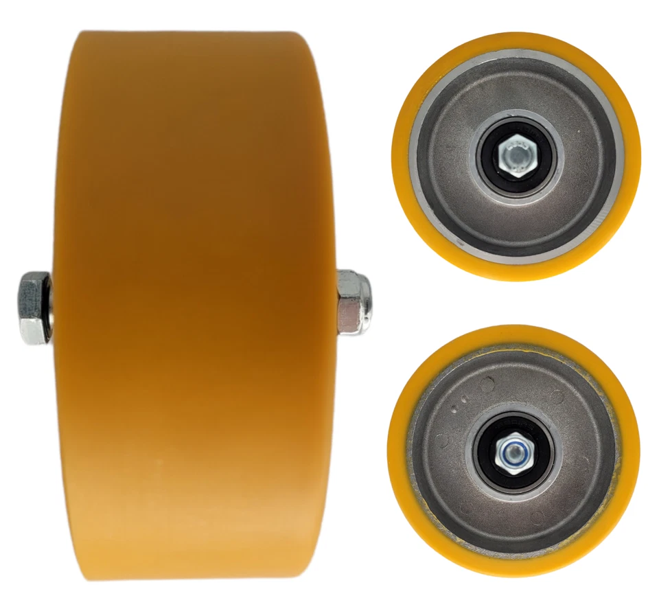 Ersatzrad Schwerlastrollen 80mm 100mm 125mm Polyurethan Rad INKL. Montageset - Bild 4 von 4