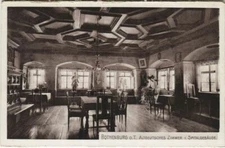 Old postcard Rothenburg - Old German room I. hospital building GERMANY (1075221)