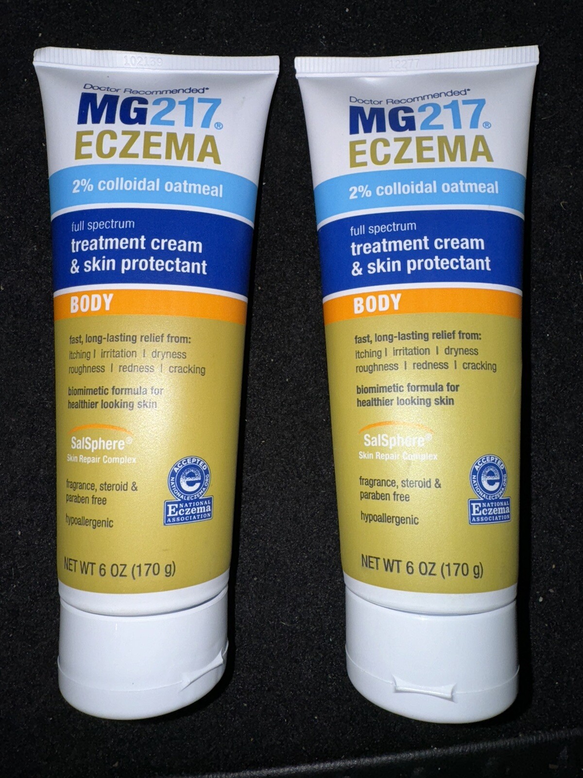 X2 MG217 Eczema Body Cream with 2 Colloidal Oatmeal 6 oz Tube Exp 10/2024 eBay