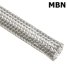 1/4" Tinned Copper Metal Braided Sleeving For Cable Shield,Silver color USA