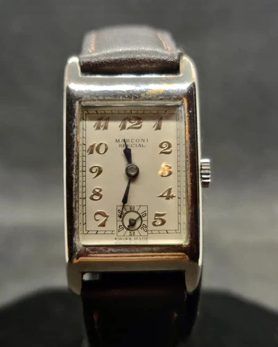 Antique Marconi Special By Rolex Manual Movement Art Deco 1937