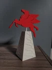 6" Mobilgas Pegasus model - Dallas,TX landmark - vintage 3D Mobil Oil & Gas Logo