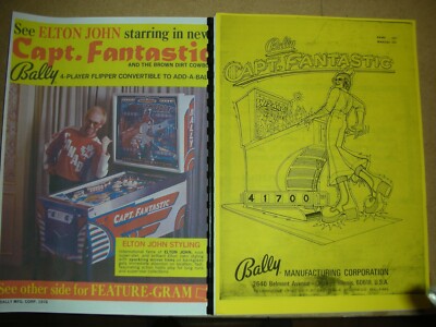 Manuel D'instructions Pour Flipper Bally : Capt Fantastic - Occasion