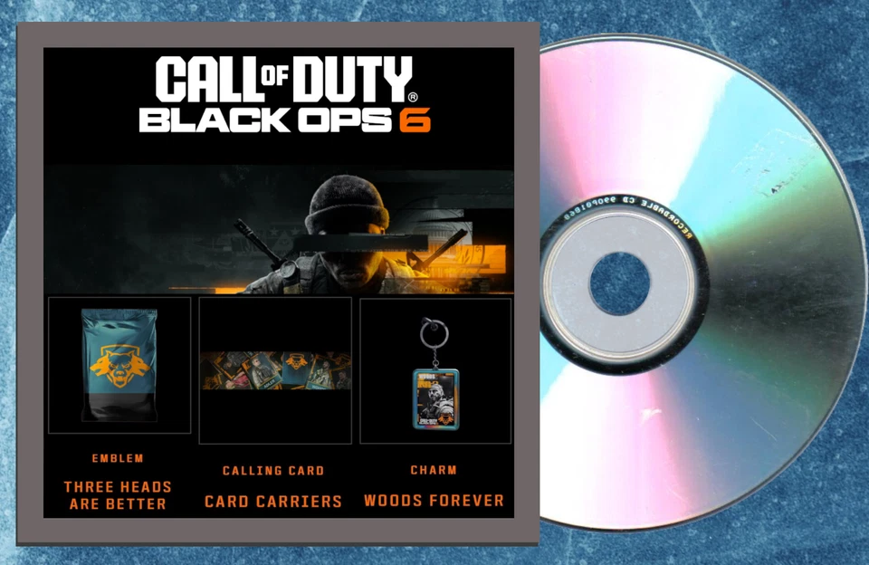 ACTIVISION Black Ops 6 Tiny Rebel / Alrajhi Bank - Charm arma, biglietto da visita ed emblema