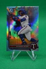 2022 Bowman Draft Base Chrome Sky Blue Refractor #BDC-159 Luisangel Acuña GS1