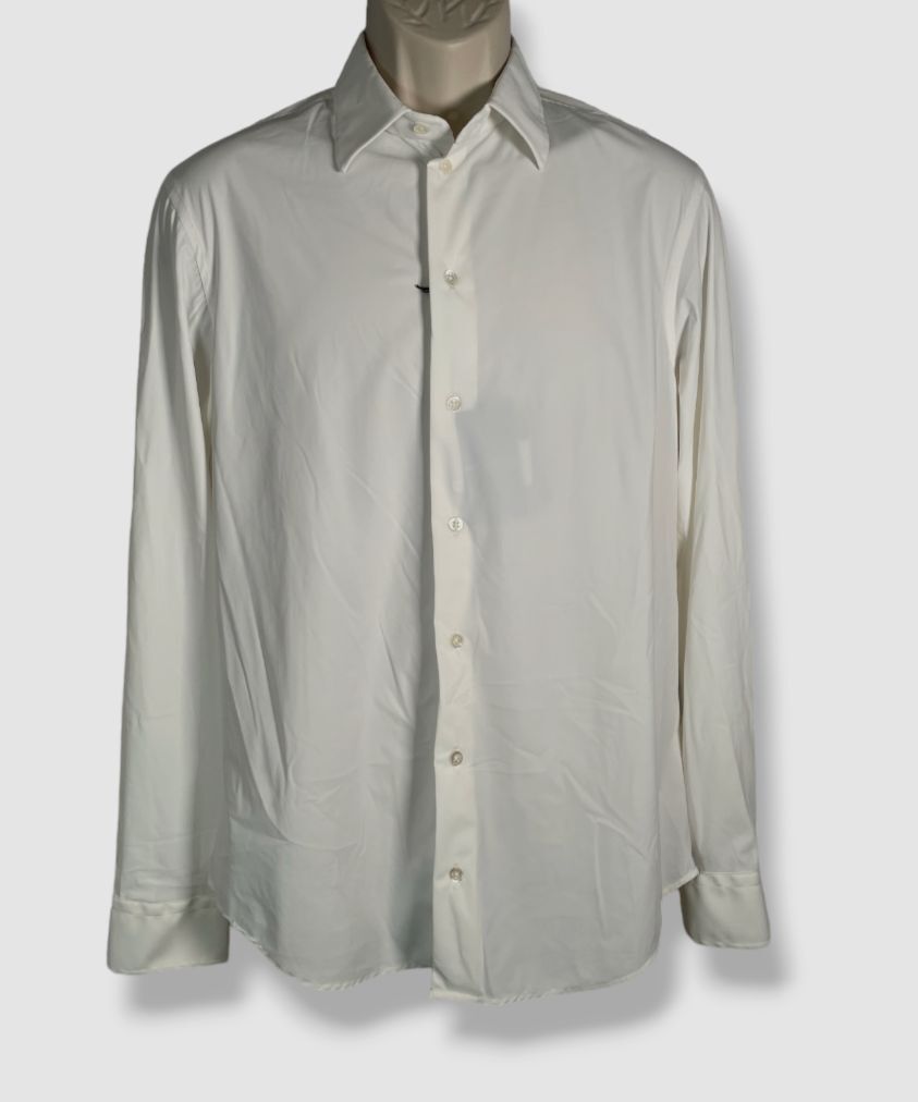 armani white dress shirt Giorgio Armani Men's Formal Bib Dress Shirt, White, Men's, 44 EU (17.5 US), Shirts Tops Formal & Evening Dress Shirts