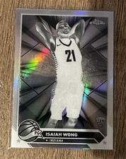 2023-24 Topps Chrome Negative Refractor #80 ISAIAH WONG Rookie Pacers
