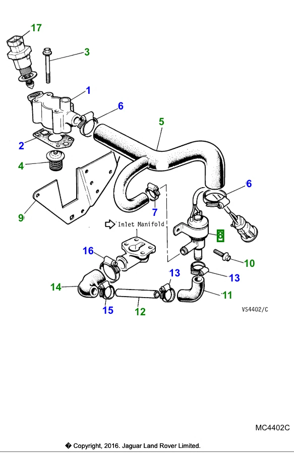 Valvola minimo 3,6L originale Jaguar XJ6 87-1994 XJS Sport Coupe 75-1996 EAC7340 - Image 4 of 4