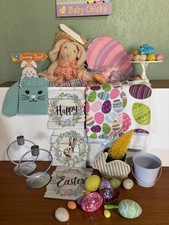 Lot of Mixed Easter Spring Decorations Craft Supply Eggs Etc.