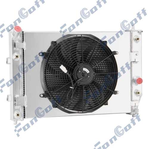 Ventilador de cubierta de radiador de aluminio de 4 filas para Chevy Corvette C6 2005-2013 5,3 6,0 6,2 L - Imagen 15 de 21