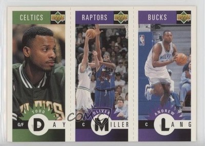 1996 Collector's Choice Mini-Card Panels Todd Day Oliver Miller Andrew Lang 0p6